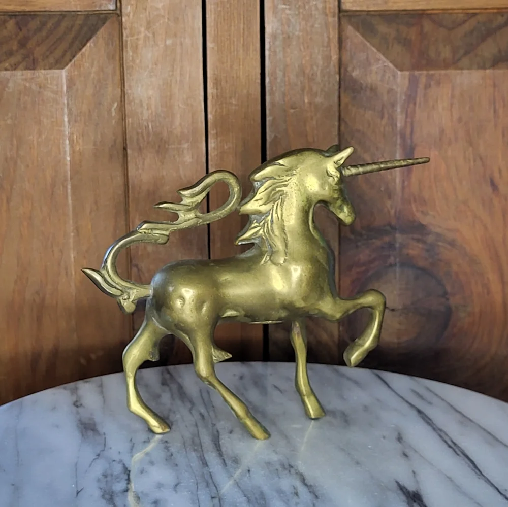 Brass Unicorn Figurine - Picture 12 of 12